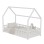 BED FOR KIDS WITH FENCE PHYLLIS FK679.03 t.MONTESSORI SOLID PINE WOOD IN WHITE- 190x90cm.