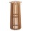 INDOOR BAR STAND BASE/LEGS MED.HEIGHT ROUND FRANTZ FB99857.11 MINDI WOOD IN NATURAL Φ40x90Hcm.