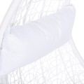 HANGING NEST MILLIE FK5996.03 METAL-SYNTHETIC RATTAN & CUSHIONS IN WHITE Φ95x195Hcm. HANGING NEST MILLIE FK5996.03 METAL-SYNTHETIC RATTAN & CUSHIONS IN WHITE Φ95x195Hcm.