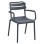 POLYPROPYLENE ARMCHAIR PHILLY FK6123.03 GREY 58.5x49x83.5Hcm.