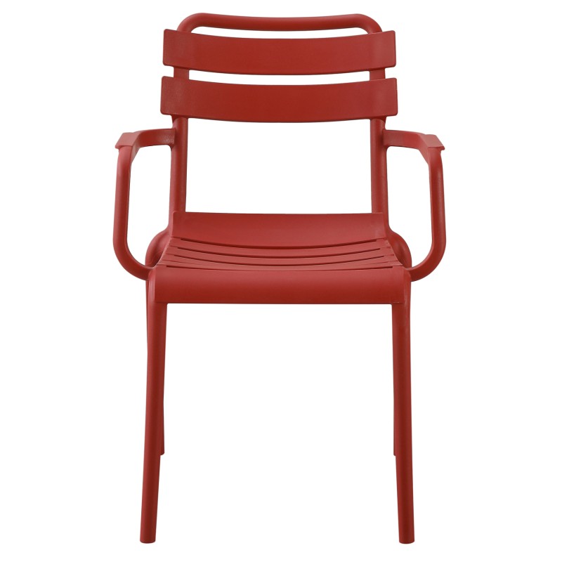 POLYPROPYLENE ARMCHAIR PHILLY FK6123.07 RED 58.5x49x83.5Hcm. POLYPROPYLENE ARMCHAIR PHILLY FK6123.07 RED 58.5x49x83.5Hcm.