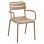 POLYPROPYLENE ARMCHAIR PHILLY FK6123.06 BEIGE 58.5x49x83.5Hcm.