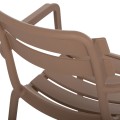 POLYPROPYLENE ARMCHAIR PHILLY FK6123.06 BEIGE 58.5x49x83.5Hcm. POLYPROPYLENE ARMCHAIR PHILLY FK6123.06 BEIGE 58.5x49x83.5Hcm.
