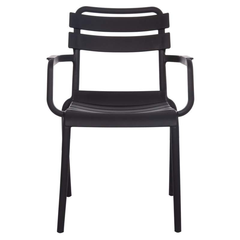 POLYPROPYLENE ARMCHAIR PHILLY FK6123.02 BLACK 58.5x49x83.5Hcm. POLYPROPYLENE ARMCHAIR PHILLY FK6123.02 BLACK 58.5x49x83.5Hcm.