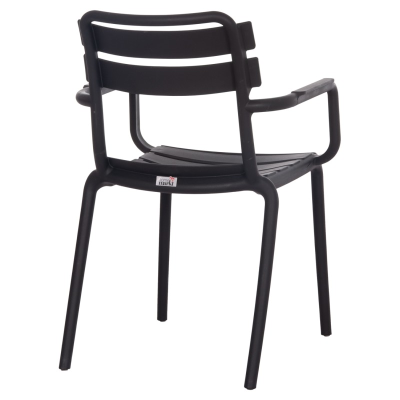 POLYPROPYLENE ARMCHAIR PHILLY FK6123.02 BLACK 58.5x49x83.5Hcm. POLYPROPYLENE ARMCHAIR PHILLY FK6123.02 BLACK 58.5x49x83.5Hcm.