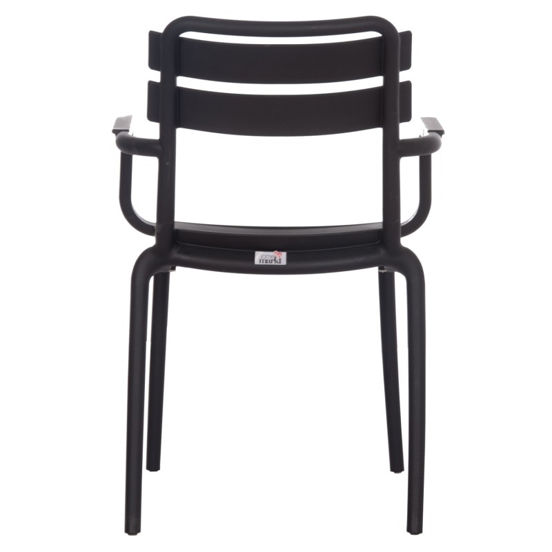 POLYPROPYLENE ARMCHAIR PHILLY FK6123.02 BLACK 58.5x49x83.5Hcm. POLYPROPYLENE ARMCHAIR PHILLY FK6123.02 BLACK 58.5x49x83.5Hcm.