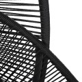 HANGING NEST RULER FK6083 BLACK METAL AND SYNTH.RATTAN-GREY CUSHIONS 120x110x190Hcm. HANGING NEST RULER FK6083 BLACK METAL AND SYNTH.RATTAN-GREY CUSHIONS 120x110x190Hcm.