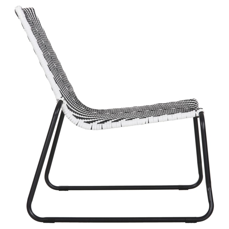 METAL CHAIR PONY FK6082 BLACK & WHITE SYNTHETIC RATTAN 66x68x75Hcm. METAL CHAIR PONY FK6082 BLACK & WHITE SYNTHETIC RATTAN 66x68x75Hcm.