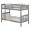 BUNK BED FOR CHILDREN LANTAI FK682.05 PINE WOOD IN GREY-MATTRESSES 190x90cm