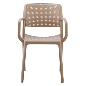 ARMCHAIR OUTDOOR COMFEE FK6102.04 POLYPROPYLENE IN CAPPUCCINO 54x57x83Hcm. ARMCHAIR OUTDOOR COMFEE FK6102.04 POLYPROPYLENE IN CAPPUCCINO 54x57x83Hcm.