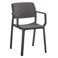 ARMCHAIR OUTDOOR COMFEE FK6102.09 POLYPROPYLENE IN BROWN 54x57x83Hcm. ARMCHAIR OUTDOOR COMFEE FK6102.09 POLYPROPYLENE IN BROWN 54x57x83Hcm.