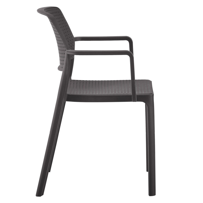 ARMCHAIR OUTDOOR COMFEE FK6102.09 POLYPROPYLENE IN BROWN 54x57x83Hcm. ARMCHAIR OUTDOOR COMFEE FK6102.09 POLYPROPYLENE IN BROWN 54x57x83Hcm.