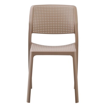 CHAIR OUTDOOR COMFEE FK6101.04 POLYPROPYLENE IN CAPPUCCINO 41x57x82H cm. CHAIR OUTDOOR COMFEE FK6101.04 POLYPROPYLENE IN CAPPUCCINO 41x57x82H cm.