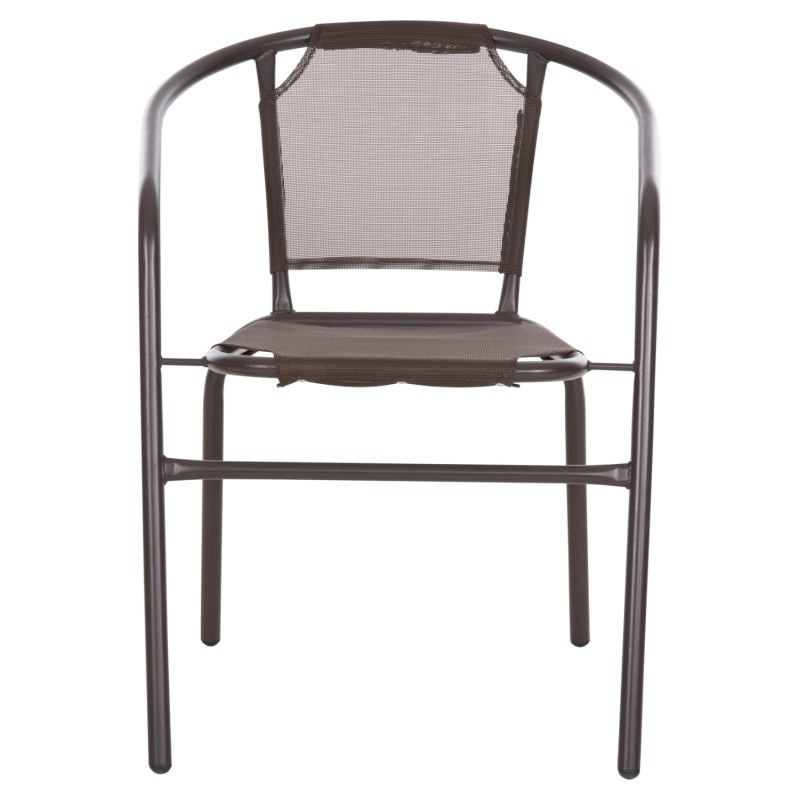 ARMCHAIR OUTDOOR LEDAN FK5977.02 METAL & TEXTILENE IN BROWN 55x58x72Hcm. ARMCHAIR OUTDOOR LEDAN FK5977.02 METAL & TEXTILENE IN BROWN 55x58x72Hcm.