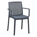 POLYPROPYLENE ARMCHAIR IDA FK6127.03 GREY 53x50x82Hcm. POLYPROPYLENE ARMCHAIR IDA FK6127.03 GREY 53x50x82Hcm.