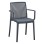 POLYPROPYLENE ARMCHAIR IDA FK6127.03 GREY 53x50x82Hcm.