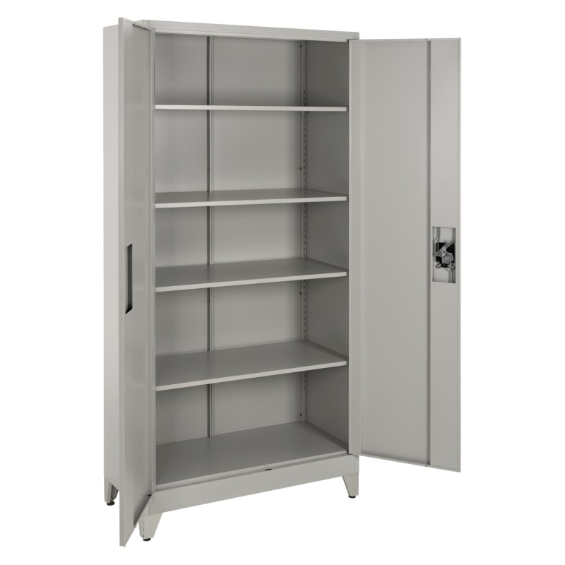 WARDROBE METALLIC DURON FK11979 2-LEAF WITH 5 STORAGE SPACES & LEGS-GREY 90Χ40Χ190Hcm. WARDROBE METALLIC DURON FK11979 2-LEAF WITH 5 STORAGE SPACES & LEGS-GREY 90Χ40Χ190Hcm.
