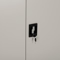 WARDROBE METALLIC WITH LEGS CLOD FK11981 2-LEAF WITH DIVIDER- LIGHT GREY 90Χ40Χ190Hcm. WARDROBE METALLIC WITH LEGS CLOD FK11981 2-LEAF WITH DIVIDER- LIGHT GREY 90Χ40Χ190Hcm.
