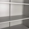 WARDROBE METALLIC WITH LEGS CLOD FK11981 2-LEAF WITH DIVIDER- LIGHT GREY 90Χ40Χ190Hcm. WARDROBE METALLIC WITH LEGS CLOD FK11981 2-LEAF WITH DIVIDER- LIGHT GREY 90Χ40Χ190Hcm.