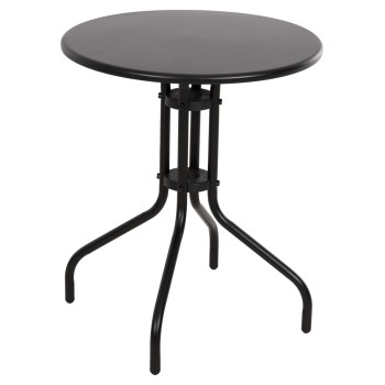 OUTDOOR ROUND TABLE BLACK FK5973.03 METALLIC IN BLACK Φ60x70Hcm.