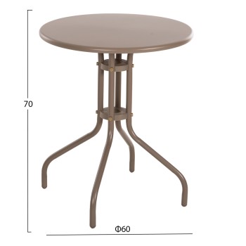 OUTDOOR ROUND TABLE LINO FK5973.04 METALLIC IN CHAMPAGNE COLOR Φ60x70Hcm. OUTDOOR ROUND TABLE LINO FK5973.04 METALLIC IN CHAMPAGNE COLOR Φ60x70Hcm.