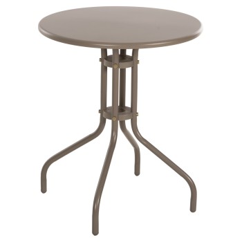 OUTDOOR ROUND TABLE LINO FK5973.04 METALLIC IN CHAMPAGNE COLOR Φ60x70Hcm.