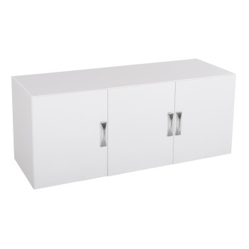 UPPER CABINET FOR 3-LEAF WARDROBE CARLY FK385.05 MELAMINE IN WHITE 150X55X60Hcm.