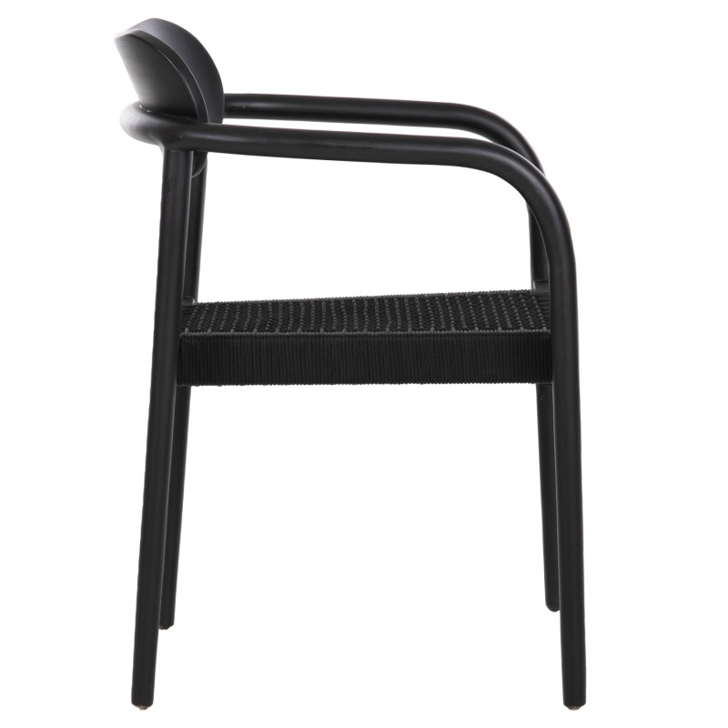 ARMCHAIR OSLO FK9636.12 TEAK WOOD & ROPE--B'RATED 55x54x80Hcm. ARMCHAIR OSLO FK9636.12 TEAK WOOD & ROPE--B'RATED 55x54x80Hcm.