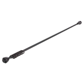 METAL CURTAIN ROD FK11280.03 FOLDABLE IN BLACK-RED COLORING WITH CONE ENDS 110-210cm. METAL CURTAIN ROD FK11280.03 FOLDABLE IN BLACK-RED COLORING WITH CONE ENDS 110-210cm.
