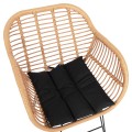 ARMCHAIR WITH SEAT CUSHION METAL FRAME ALLEGRA FK5450.31 BEIGE RATTAN IN WICKER 58x59x82H cm.m. ARMCHAIR WITH SEAT CUSHION METAL FRAME ALLEGRA FK5450.31 BEIGE RATTAN IN WICKER 58x59x82H cm.m.