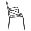 ARMCHAIR OUTDOOR FREE FK6045 METALLC BLACK 61x53x87Hcm. ARMCHAIR OUTDOOR FREE FK6045 METALLC BLACK 61x53x87Hcm.