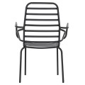 ARMCHAIR OUTDOOR FREE FK6045 METALLC BLACK 61x53x87Hcm. ARMCHAIR OUTDOOR FREE FK6045 METALLC BLACK 61x53x87Hcm.