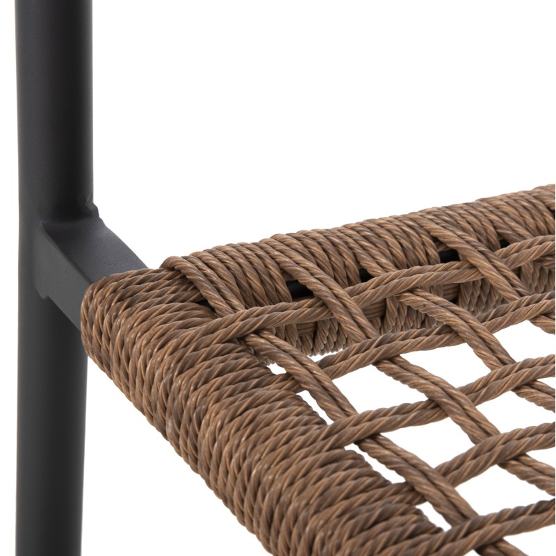 ARMCHAIR TRILAN FK6044.03 ALUMINUM IN ANTHRACITE-SYNTHETIC RATTAN IN NATURAL 57x59x85Hcm. ARMCHAIR TRILAN FK6044.03 ALUMINUM IN ANTHRACITE-SYNTHETIC RATTAN IN NATURAL 57x59x85Hcm.