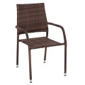ARMCHAIR OUTDOOR MORNER FK6074.01 METAL-BROWN WICKER 55x58x87H ARMCHAIR OUTDOOR MORNER FK6074.01 METAL-BROWN WICKER 55x58x87H