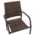 ARMCHAIR OUTDOOR MORNER FK6074.01 METAL-BROWN WICKER 55x58x87H ARMCHAIR OUTDOOR MORNER FK6074.01 METAL-BROWN WICKER 55x58x87H