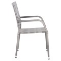 ARMCHAIR OUTDOOR MORNER FK6074.02 METAL-GREY WICKER 55x58x87H. ARMCHAIR OUTDOOR MORNER FK6074.02 METAL-GREY WICKER 55x58x87H.
