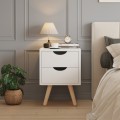 BEDSIDE STAND DINKL FK2472.03 MELAMINE-2 DRAWERS IN WHITE 29,7x29,7x45Hcm. BEDSIDE STAND DINKL FK2472.03 MELAMINE-2 DRAWERS IN WHITE 29,7x29,7x45Hcm.