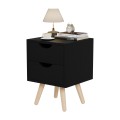 BEDSIDE STAND DINKL FK2472.02 MELAMINE-2 DRAWERS-WENGE 29.5x29.5x45Hcm. BEDSIDE STAND DINKL FK2472.02 MELAMINE-2 DRAWERS-WENGE 29.5x29.5x45Hcm.