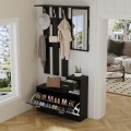 ENTRYWAY SET WITH MIRROR GORN FK2473.02 MELAMINE IN WENGE 90x24x190Hcm. ENTRYWAY SET WITH MIRROR GORN FK2473.02 MELAMINE IN WENGE 90x24x190Hcm.