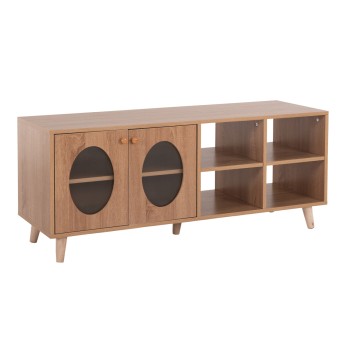 TV CABINET RILLION FK9879 MELAMINE IN SONAMA COLOR 120x40x51Hcm.