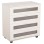 CHEST OF DRAWERS THORGAN FK9880.03 MELAMINE IN WHITE-4 DRAWERS 80Χ40Χ83Hcm.