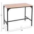 DINING SET FOR BARS 5PCS BOXY FK9882.01 BLACK METAL FRAMES- MELAMINE IN SONAMA DINING SET FOR BARS 5PCS BOXY FK9882.01 BLACK METAL FRAMES- MELAMINE IN SONAMA