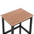 DINING SET FOR BARS 5PCS BOXY FK9882.01 BLACK METAL FRAMES- MELAMINE IN SONAMA DINING SET FOR BARS 5PCS BOXY FK9882.01 BLACK METAL FRAMES- MELAMINE IN SONAMA