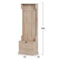 ENTRYWAY FURNITURE KAYLOR FK2474.01 WITH HOOKS&STORAGE SPACE-MDF IN SONAMA 65x34x180Hcm. ENTRYWAY FURNITURE KAYLOR FK2474.01 WITH HOOKS&STORAGE SPACE-MDF IN SONAMA 65x34x180Hcm.