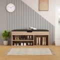 SHOE RACK WITH SEAT ROMIR FK2478.01 MELAMINE IN SONAMA-BROWN SEAT 100x30x44Hcm. SHOE RACK WITH SEAT ROMIR FK2478.01 MELAMINE IN SONAMA-BROWN SEAT 100x30x44Hcm.