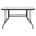 OUTDOOR METALLIC TABLE ADAM FK5679.03 BLACK WITH REINFORCED GLASS TOP 120Χ70Χ70Hcm. OUTDOOR METALLIC TABLE ADAM FK5679.03 BLACK WITH REINFORCED GLASS TOP 120Χ70Χ70Hcm.