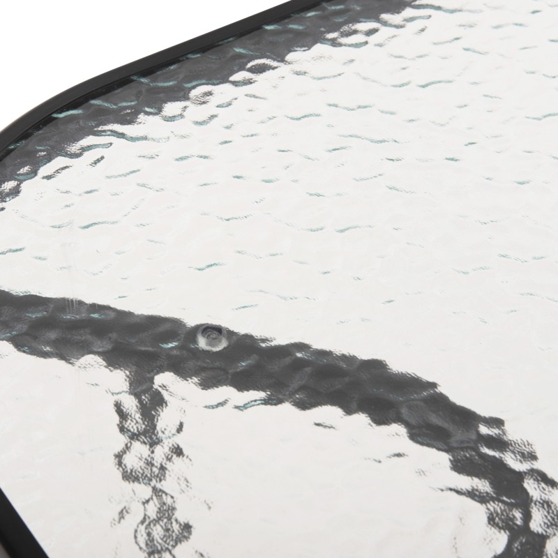 OUTDOOR METALLIC TABLE ADAM FK5679.03 BLACK WITH REINFORCED GLASS TOP 120Χ70Χ70Hcm. OUTDOOR METALLIC TABLE ADAM FK5679.03 BLACK WITH REINFORCED GLASS TOP 120Χ70Χ70Hcm.