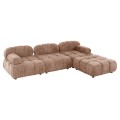 POLYMORPHIC SOFA SHIFTER FK6073.01 TEXTURED FABRIC IN LIGHT BROWN COLOR 290x196x76Hcm. POLYMORPHIC SOFA SHIFTER FK6073.01 TEXTURED FABRIC IN LIGHT BROWN COLOR 290x196x76Hcm.