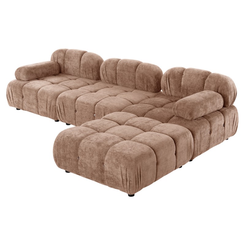 POLYMORPHIC SOFA SHIFTER FK6073.01 TEXTURED FABRIC IN LIGHT BROWN COLOR 290x196x76Hcm. POLYMORPHIC SOFA SHIFTER FK6073.01 TEXTURED FABRIC IN LIGHT BROWN COLOR 290x196x76Hcm.