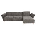 CORNER REVERSIBLE SOFA-BED MAILO FK6071.02 DARK GREY FABRIC-METAL LEGS 300x150x80Hcm.